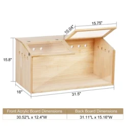Sevobal Pet Crates And Houses Hamster Cage, 2 Opening Top Small Animals House For Dwarf Little Rabbits Guinea Pig Chinchilla, Beige, 31.5"*16"*15.8" -Household Items GUEST 7c97a175 2f97 4032 a125 abf0ccd90f45