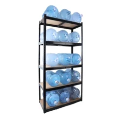 SEVOBAL Utility Storage Shelves Heavy Duty 5 Tier Adjustable Metal Shelving Unit For Garage, Living Room Office, Black, 71"*35.5"*15.8" -Household Items GUEST 7d093c95 fc3e 4b6a 8e68 2a24f2e58077