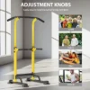 SEVOBAL Adjustable Pull Up Bar Dip Station 10 Height Settings 400LBS Capacity Multifunctional Home Gym Strength Exercise, Yellow, 29.13"*31.89"*82.68" -Household Items GUEST 80a8945f 2203 4afa ad4c d0cb76760718