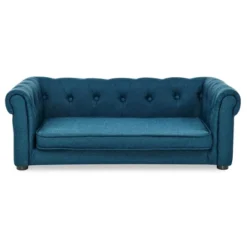 SEVOBAL Pet Beds Elevated Dog Sofa Bed Modern Rectangle Design Fit Small Medium Dogs For Living Room Bedroom, Blue, 39.5"*23.6"*15" -Household Items GUEST 80e1168f c642 4af7 acfa 2e8cf8abcd61