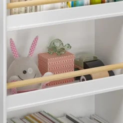 Sevobal Decorative Bookshelf Kids Bookshelf, 3-Tier Bookcase, Book Organizer, Toy Storage Cabinet Organizer, White, 19.68"*9.44"*37.4" -Household Items GUEST 83c7f6df 62a9 4c11 9d7e ddca9afed49a