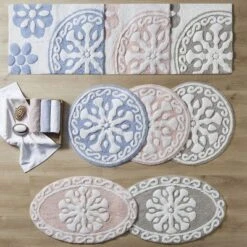 SEVOBAL Bathroom Rugs Bath Mat Rug Home Decor Carpet Shower Mat Home Decor Medallion Floral Pattern Shower Room Bathroom, Beige, 30"*20"*0.5" 9 SEVOBAL Bathroom Rugs Bath Mat Rug Home Decor Carpet Shower Mat Home Decor Medallion Floral Pattern Shower Room Bathroom, Beige, 30"*20"*0.5" -Household Items GUEST 84447dc3 f981 43f2 956f b4cd015bf44d 1