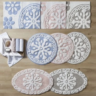 SEVOBAL Bathroom Rugs Bath Mat Rug Home Decor Carpet Shower Mat Home Decor Medallion Floral Pattern Shower Room Bathroom, Beige, 30"*20"*0.5" 6 SEVOBAL Bathroom Rugs Bath Mat Rug Home Decor Carpet Shower Mat Home Decor Medallion Floral Pattern Shower Room Bathroom, Beige, 30"*20"*0.5" - Image 4