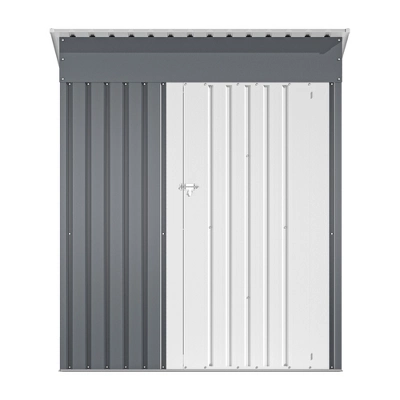 SEVOBAL Storage Sheds Outdoor Storage Room With All-Weather Design Metal Tool Shed For Backyard, Patio, Lawn, Gray, 63"*37.4"*71.26" 5 SEVOBAL Storage Sheds Outdoor Storage Room With All-Weather Design Metal Tool Shed For Backyard, Patio, Lawn, Gray, 63"*37.4"*71.26" - Image 3