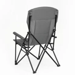 SEVOBAL Outdoor Portable Chairs High Back Lawn Chair With Cup Holder And Collapsible Design For Backyard Garden Patio, Gray, 9.06"*6.69"*36.22" -Household Items GUEST 8846e67f 85bf 457a 97d2 a7b82065411f