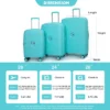 SEVOBAL Luggage Expandable Hardshell Suitcase Set With Double Spinner Wheels And TSA Lock For Travel, Blue, 19.88"*12.2"*29.72" -Household Items GUEST 8bbc893c 0403 4e99 85b0 e5ad77e64e24
