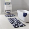 SEVOBAL Bathroom Rugs Bath Mat Rug Home Decor Carpet Shower Mat Home Decor Double Pattern For Shower Room Bathroom Home, Navy, 60"*24"*1.25" -Household Items GUEST 8c21d78a 2745 45a4 a31c 92911277e748