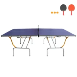 SEVOBAL Table Tennis Accessories 8ft Foldable Portable Ping Pong Table Set With Net For Indoor Games, Blue, 50"*25"*7" -Household Items GUEST 8d32ed15 4378 4098 9f36 f8af9a531192