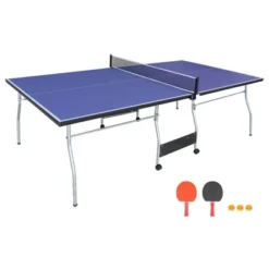 SEVOBAL Table Tennis Accessories 8ft Foldable Ping Pong Table Set For Easy Storage And Transport, Blue, 50.44"*27.24"*5.28" -Household Items GUEST 8d621b58 e1cd 4ee1 b44c d2e05f3b21bc