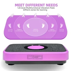 SEVOBAL Vibration Plate Fitness Platform Whole Body Lymphatic Drainage Fat Burning Shaking Workout Board Home Gym Exercise, Purple, 20.5"*14.2"*4.5" -Household Items GUEST 8f14946f 55f4 4f62 8b97 8db3c522d932