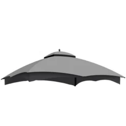Sevobal Patio Umbrellas Replacement Canopy Top, Heavy Duty Gazebo Roof, Gazebo Top With Air Vent, Replacement Top Only, Gray, 150"*128.15"*33" -Household Items GUEST 90939408 8334 44e8 82c6 5b64e1b7dac4
