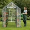 SEVOBAL Greenhouse Outdoor Durable PE Plant Green House For Frost Protection Shelf Clips Roll-up Zipper Door Walk-in For Planter, Clear, 99"*37"*13" -Household Items GUEST 926cdd22 6a12 460d b511 b827eeb92745