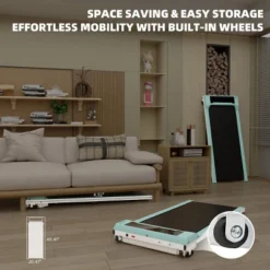 SEVOBAL Walking Pad Running 1HP Cushioned Belt 6° Incline Portable Treadmill Spacious Surface Under Desk Home Gym Office, Blue, 49.2"*20.5"*4.92" -Household Items GUEST 92ae90da e7e0 4618 8193 2534de9c1d4f