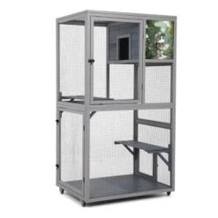 SEVOBAL 35" Catio Outdoor Cat Enclosure Cat Patio Enclosure With 2 Platforms Cat Condo Outdoor Wooden Movable Cats Cage With 4 Wheels Outdoor 11 SEVOBAL 35" Catio Outdoor Cat Enclosure Cat Patio Enclosure With 2 Platforms Cat Condo Outdoor Wooden Movable Cats Cage With 4 Wheels Outdoor -Household Items GUEST 94a66a16 7ffc 484d 98ce 18992dbb80d0