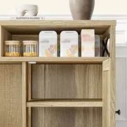 SEVOBAL Pet Crates And Houses Hidden Dual Door Litter Cabinet Multi Function Pet Furniture Easy Assembly, Brown, 47"*13.7"*29" -Household Items GUEST 95377786 d0de 4c7e 8332 f4e014191de0