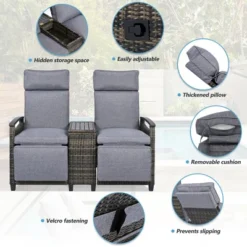 SEVOBAL Patio Accent Chairs, All Weather Outdoor Patio Chairs High Back Couch With Premium Cushions For Garden Backyard, Gray, 47.6"*23.6"*46.1" 10 SEVOBAL Patio Accent Chairs, All Weather Outdoor Patio Chairs High Back Couch With Premium Cushions For Garden Backyard, Gray, 47.6"*23.6"*46.1" -Household Items GUEST 9570cfe7 cbb0 4ef0 89d7 218e99ccf8fa