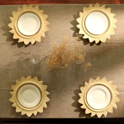 SEVOBAL Serving Platters Handcrafted Wooden Charger Plate, Rustic Chic Tableware For Elevated Dining And Family Party, Beige, 13.75"*13.75"*1.75" -Household Items GUEST 95f54d5c cd1b 4ae5 bb64 692f53adcb5f