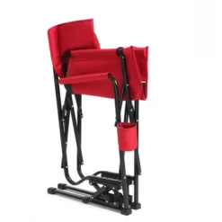 Sevobal Outdoor Portable Chairs Freestyle Rocker Camping Chair With Durable Armrests And Drink Holder For Patio And Backyard, Red, 36.02"*4.92"*25.2" -Household Items GUEST 97ceece6 a0a5 413a 846a d77f9900ffa5