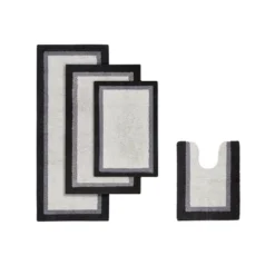 SEVOBAL Bathroom Rugs Bath Mat Rug Home Decor Carpet Shower Mat Non-Skid For Bathtub Side Floor Shower Room Bathroom, Black, 27"*45"*0.5" -Household Items GUEST 9909660b fd34 4a77 aeae e5e86da09449