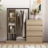 SEVOBAL Garment Racks Armoire Wardrobe With Drawers Shelves Durable Clothes Rack For Hanging Clothes Bedroom Living Room, Beige, 151.13"*50.04"*22.86" -Household Items GUEST 9ad31fda 6662 4f05 8a5c 0f6d169c8c17