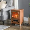 SEVOBAL Fireplace Insert Heater Mantel 3D Flame Fireplace Stove Bottom Air Outlet Fire Place Panoramic Fire Place Heater, Brown, 17.7"*13.2"*22.2" -Household Items GUEST 9c5db9f6 9995 402f 96c0 5de386a37e1a