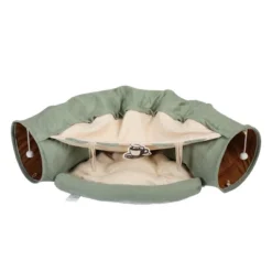 Sevobal Pet Tunnel, Cat Tunnel Bed With Central Washable Soft Cushion And Play Ball, Cat Toys For Indoor Cats Puppy Rabbit, Green, 50"*21.5"*10.5" -Household Items GUEST 9ce869d3 4385 47e0 a12e 39251165d703