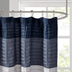 SEVOBAL Shower Curtain Faux Silk With Pintucked Detailing And Colorblock Design For Stylish Bathroom Decor, Blue, 72"*72"*0.13" 9 SEVOBAL Shower Curtain Faux Silk With Pintucked Detailing And Colorblock Design For Stylish Bathroom Decor, Blue, 72"*72"*0.13" -Household Items GUEST 9d0199b7 9053 4d7d 9af0 7a743c9eca14