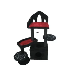 SEVOBAL Pet Tower Gothic Style Halloween Themed With Coffin Bed, Spooky House, Scratching Posts For Cats Play, Rest, Black, 17.32"*10.63"*14.57" -Household Items GUEST 9d0fb7a4 ec78 41cc b4c2 0a7df71b4a9d