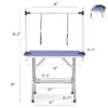SEVOBAL Pet Grooming Tool 36-Inch Foldable Pet Grooming Table Stainless Steel Frame With Rubber Pads Adjustable Tabletop, Blue, 36.00"*23.60"*30" -Household Items GUEST 9e14239f 1384 42d3 b2f2 388eec64e76a