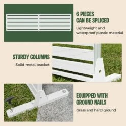 SEVOBAL 8pc Patio Screen Patio Privacy Porch Screen Patio Screens Paged Patio Decorative Screens Patio Screen Decor Outdoor, White, 363.76"*15.75"*72" 11 SEVOBAL 8pc Patio Screen Patio Privacy Porch Screen Patio Screens Paged Patio Decorative Screens Patio Screen Decor Outdoor, White, 363.76"*15.75"*72" -Household Items GUEST a02be45a 010f 48bf abeb dbd468b86b95