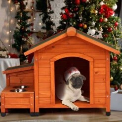SEVOBAL Pet Crates And Houses Premium Wooden Dog House, Spacious Indoor, Outdoor Shelter With Food Storage, Feeding Station, Orange, 35.8"*29.1"*7.5" 9 SEVOBAL Pet Crates And Houses Premium Wooden Dog House, Spacious Indoor, Outdoor Shelter With Food Storage, Feeding Station, Orange, 35.8"*29.1"*7.5" -Household Items GUEST a08c7e58 5b6a 44b3 b985 9f4fdeb4778b