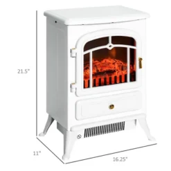 SEVOBAL Fireplace Insert Heater Mantel 3D Flame Fireplace Stove Bottom Air Outlet Fire Place Panoramic Fire Place Heater, White, 17.75"*13.25"*22.25" -Household Items GUEST a389bc0b 392c 4243 aadf ba616d9adac7