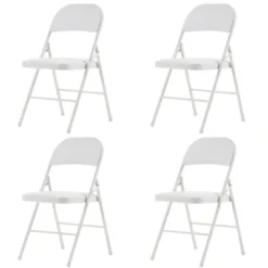 Sevobal Outdoor Portable Chairs 4PCS Foldable Soft Cushion Chair Set With PVC Seat For Living Room And Reception, White, 15.75"*17.72"*30.71" 11 Sevobal Outdoor Portable Chairs 4PCS Foldable Soft Cushion Chair Set With PVC Seat For Living Room And Reception, White, 15.75"*17.72"*30.71" -Household Items GUEST a3cdbbbd eb05 4da1 bcb4 dadfd331f248