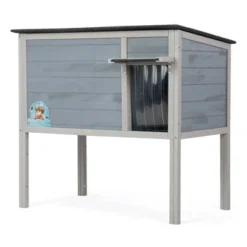 Sevobal Pet Crates And Houses, High Leg Warm Cat House With Weatherproof Roof, Durable Crate For Outdoor Or Indoor, Gray, 35.4"*21.6"*32.3" -Household Items GUEST a4455045 31a7 4a4a 827d 69ddf491a928