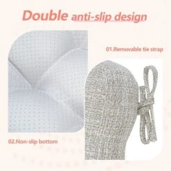 SEVOBAL 2Pack Square Seat Cushions With Premium Soft Cotton Filling, Non-Slip Bottom Durable Chair Pads For Dining Room, Black, 17.8"*17.8"*4.4" -Household Items GUEST a6368955 8517 44dd 9075 77bdd29fe106