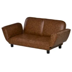 SEVOBAL Pet Sofa Dog Bed Couch, Foldable PU Leather Cover For Medium And Large Sized Pets,Brown(39"*21.75"*17.75") -Household Items GUEST a8725b64 b9a8 4658 a03b 78383f705a91