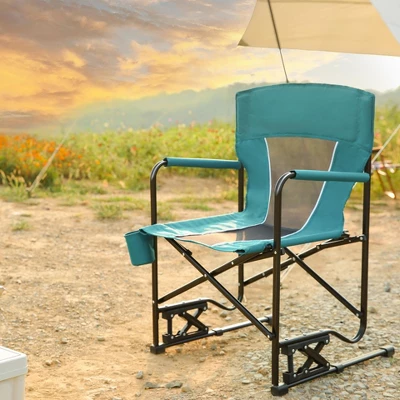 Sevobal Outdoor Portable Chairs Freestyle Rocker Camping Chair With Durable Armrests And Drink Holder For Patio And Backyard, Blue, 36.02"*4.92"*25.2" 5 Sevobal Outdoor Portable Chairs Freestyle Rocker Camping Chair With Durable Armrests And Drink Holder For Patio And Backyard, Blue, 36.02"*4.92"*25.2" - Image 3
