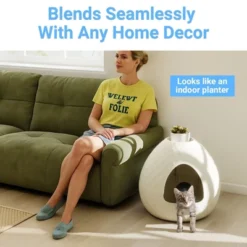 SEVOBAL Pet Training Pads And Potties Functional Cat Litter Box Matching Home Decor, Blending Living Space Aesthetics, White, 19.69"*19.69"*18.43" 12 SEVOBAL Pet Training Pads And Potties Functional Cat Litter Box Matching Home Decor, Blending Living Space Aesthetics, White, 19.69"*19.69"*18.43" -Household Items GUEST aabf4997 c5fc 4adb 9efc 00caab8f463f