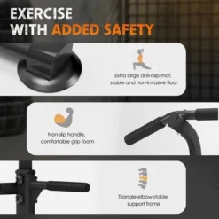 SEVOBAL Adjustable Pull Up Bar Dip Station 10 Height Settings 400LBS Capacity Multifunctional Home Gym Strength Exercise, Black, 29.13"*31.89"*82.68" 12 SEVOBAL Adjustable Pull Up Bar Dip Station 10 Height Settings 400LBS Capacity Multifunctional Home Gym Strength Exercise, Black, 29.13"*31.89"*82.68" -Household Items GUEST ab87979d 202a 4e4a 9f6b a53fd9b53f41