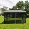 Sevobal Patio Umbrellas Outdoor Patio Gazebo Canopy Tent With Ventilated Double Roof For Lawn, Garden, Backyard And Deck, Gray, 165"*120"*108" -Household Items GUEST ac23991b 8a8f 40bf a139 0b8302368eb3
