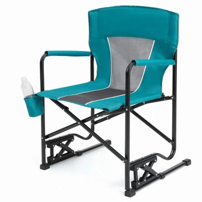 Sevobal Outdoor Portable Chairs Freestyle Rocker Camping Chair With Durable Armrests And Drink Holder For Patio And Backyard, Blue, 36.02"*4.92"*25.2" 3 Sevobal Outdoor Portable Chairs Freestyle Rocker Camping Chair With Durable Armrests And Drink Holder For Patio And Backyard, Blue, 36.02"*4.92"*25.2"
