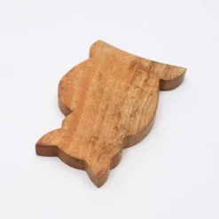 SEVOBAL Serving Platters Cat Shape Wood Cheese And Bread Board With Asymmetrical Modern Design For Cakes, Appetizers, Brown, 7.25"*10.75"*1" -Household Items GUEST ac83315d 62fe 4707 8938 2cf9e60370cd