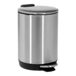 SEVOBAL Trash Can Kitchen Garbage Can Trash Cans Trashcan Round Stainless Steel With Soft Close Lid Step Foot Pedal Bathroom , Black, 12"*9"*7" 11 SEVOBAL Trash Can Kitchen Garbage Can Trash Cans Trashcan Round Stainless Steel With Soft Close Lid Step Foot Pedal Bathroom , Black, 12"*9"*7" -Household Items GUEST ae9506f3 f170 4c4e af22 f0e3f19a8dcf