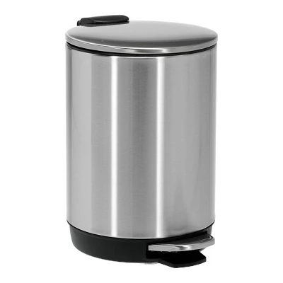 SEVOBAL Trash Can Kitchen Garbage Can Trash Cans Trashcan Round Stainless Steel With Soft Close Lid Step Foot Pedal Bathroom , Black, 12"*9"*7" 7 SEVOBAL Trash Can Kitchen Garbage Can Trash Cans Trashcan Round Stainless Steel With Soft Close Lid Step Foot Pedal Bathroom , Black, 12"*9"*7" - Image 5