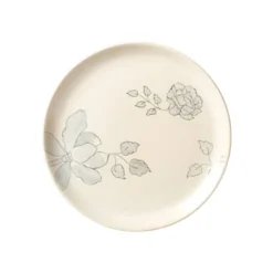 SEVOBAL Serving Platters Handcrafted Ceramic Floral Side Plate, Elegant Dining Accent For Everyday And Entertaining, Off-White, 7.87"*7.87"*1.18" -Household Items GUEST b06d80fa 745f 4558 bc0b f5b55a529dff