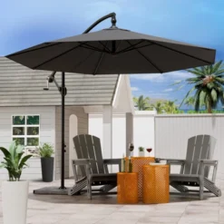 SEVOBAL Patio Umbrellas Outdoor Market Extra Large, Crank Handle For Deck, Lawn, Backyard, Sun Shade