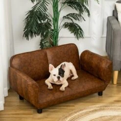 SEVOBAL Pet Sofa Dog Bed Couch, Foldable PU Leather Cover For Medium And Large Sized Pets,Brown(39"*21.75"*17.75") -Household Items GUEST b1a24fba b9ae 47d4 ac42 3fd3a22bdc10