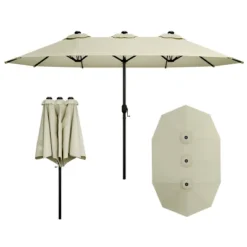 SEVOBAL Patio Umbrellas Outdoor Market Extra Large, Crank Handle For Deck, Lawn, Backyard, Sun Shade -Household Items GUEST b1e0f2f4 7d4d 43db 95f5 cd189ca28298