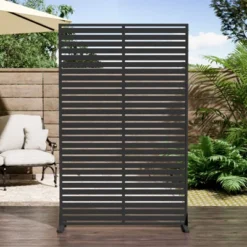 SEVOBAL Patio Decorative Screens 6 Piece Patio Privacy Paged Patio Decorative Screens Patio Screen Decorative For Yard, Black, 45.47"*15.75"*72.05" -Household Items GUEST b46e9452 2929 46f5 a6c2 084f25434169