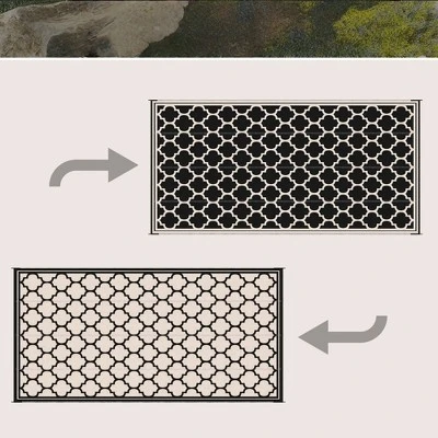 SEVOBAL Rug Indoor And Outdoor Area Reversible Outdoor Rug, Portable RV Camping Carpet, Large Floor Mat For Backyard, Multicolored, 215”*108“*0.1” 5 SEVOBAL Rug Indoor And Outdoor Area Reversible Outdoor Rug, Portable RV Camping Carpet, Large Floor Mat For Backyard, Multicolored, 215”*108“*0.1” - Image 3